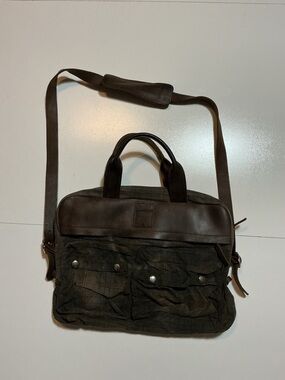J. Crew The British Millerain Waxed Canvas Plaid Crossbody Tarras Messenger Bag